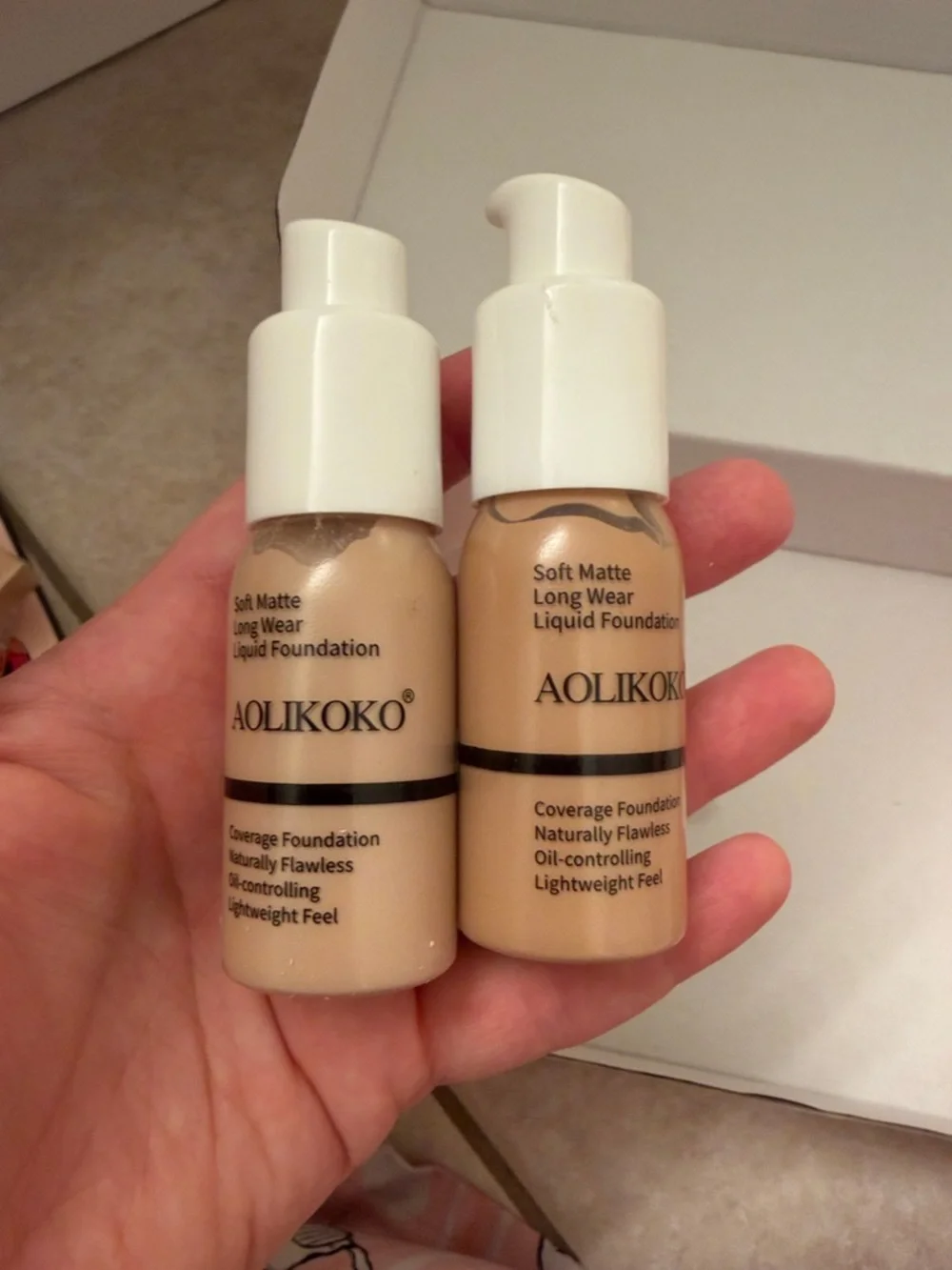 Soft Matte Finish Liquid Foundation - White